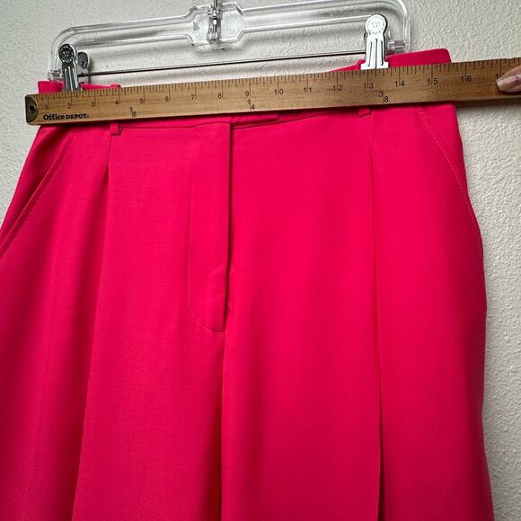 Alexander McQueen Coral Pink Pleated Trousers Women size 10 - Picture 12 of 14